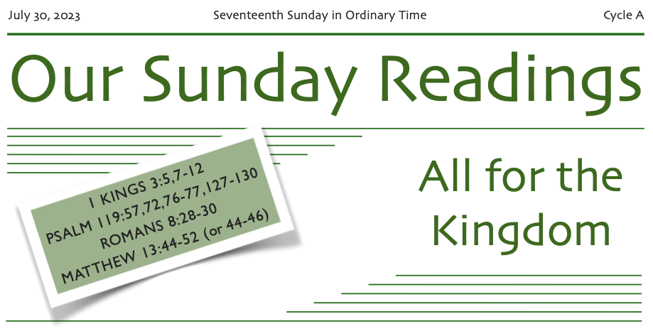 Study Guide for July 30, The 17th Sunday in Ordinary Time