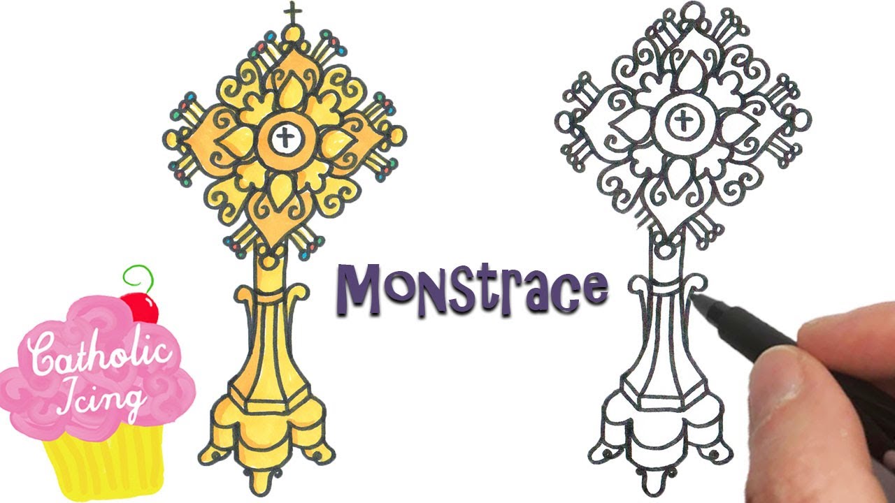 How To Draw A Monstrance (Great For First Communion Prep!)